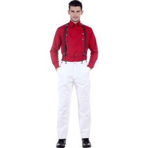 Classic White Steampunk Trousers