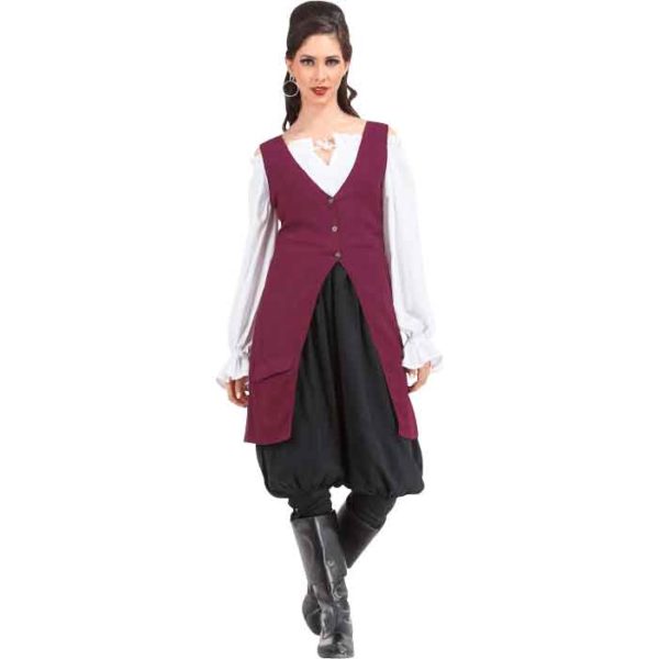 Elizabeth Linen Pirate Vest