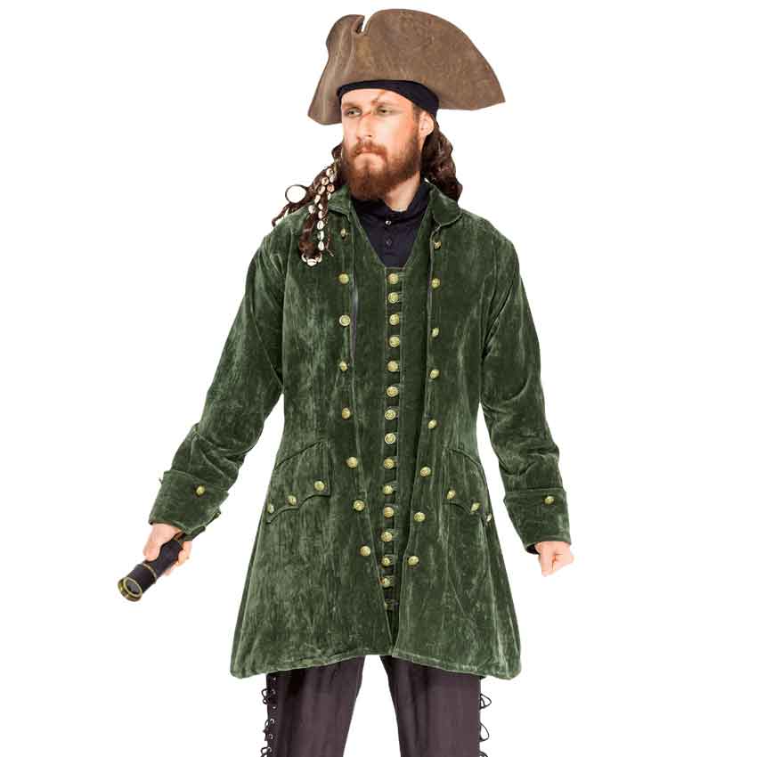 Green pirate coat outlet