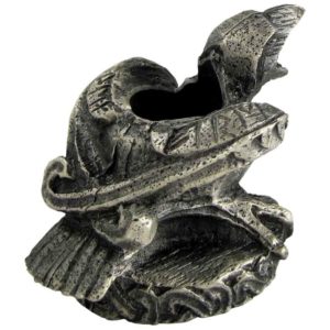 Mini Pewter Raven Candle Holder