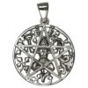 Silver Cernunnos Pentacle Pendant