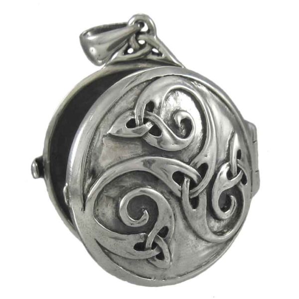 Silver Celtic Swirl Locket