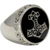 Sterling Silver Thors Hammer Signet Ring