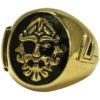 Bronze Odin Valknut Signet Ring