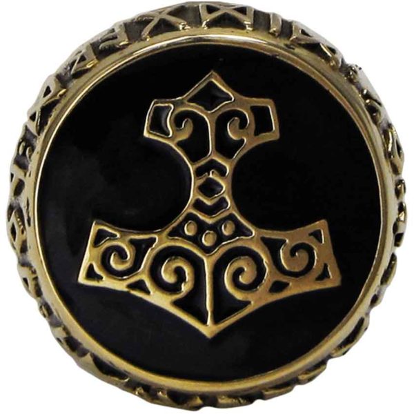 Bronze Thor Hammer Ring