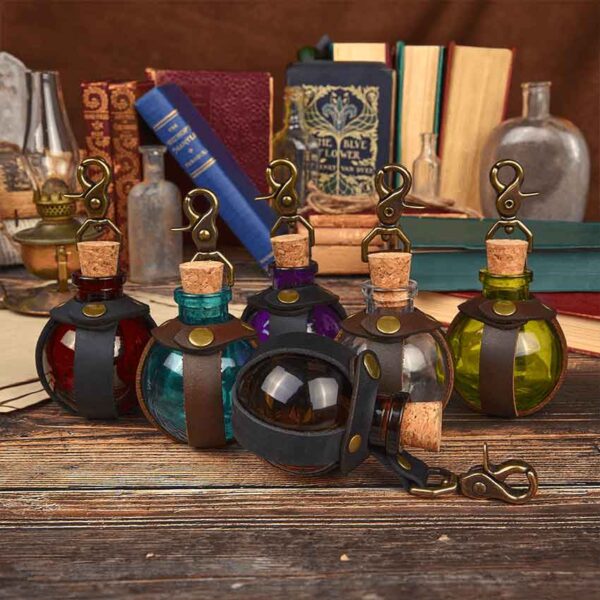 Small Round Glass Bottle