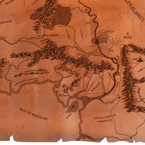 Leather Map of Middle Earth