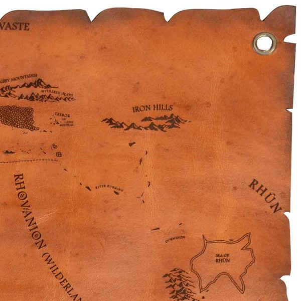 Leather Map of Middle Earth