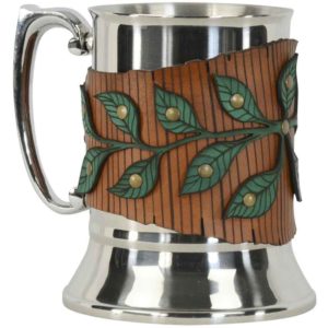 Woodland Vine Tankard with Leather Wrap