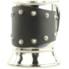 Medieval Tankard with Studded Leather Wrap