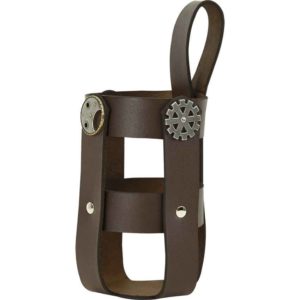 Steampunk Leather Bottle Holder