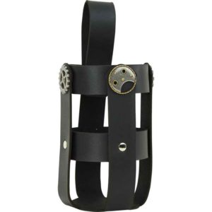 Steampunk Leather Bottle Holder