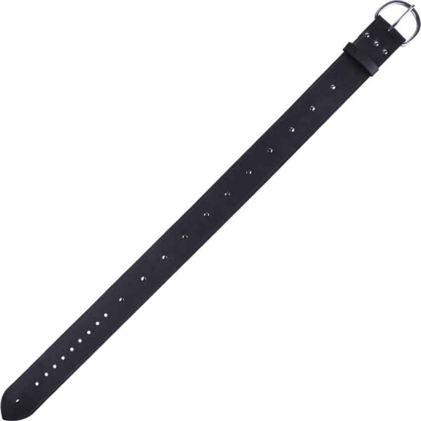 Simple Studded Wide Buckle Belt