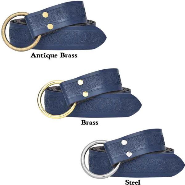 Woodland Embossed Ring Belt