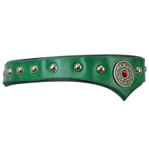 Childrens Celtic Leather Headband