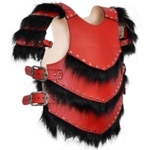 Savage Warrior Leather Armour with Pauldrons