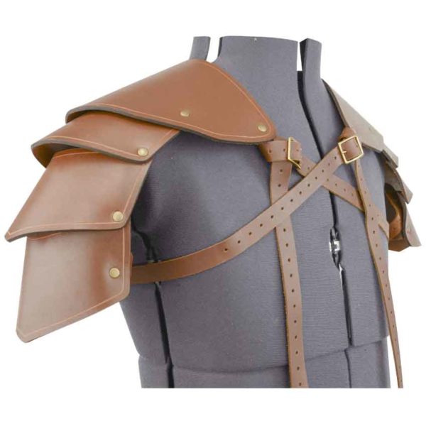 Knights Leather Spaulders