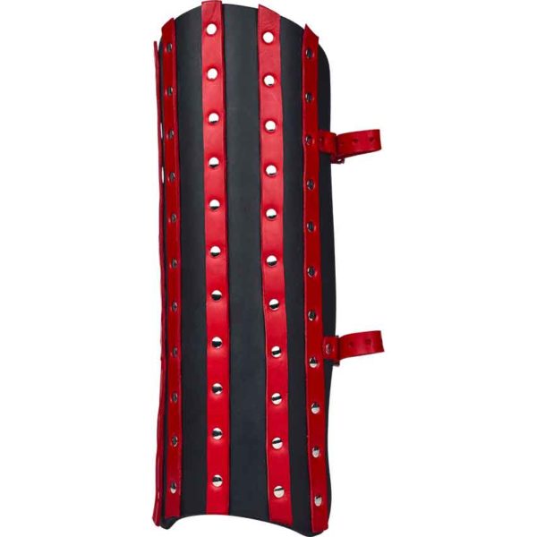 Banded Leather Greaves - 7/8 oz.