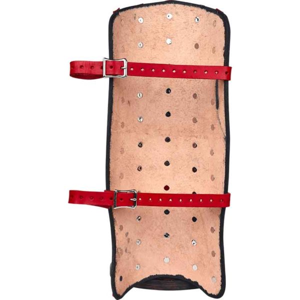 Banded Leather Greaves - 7/8 oz.