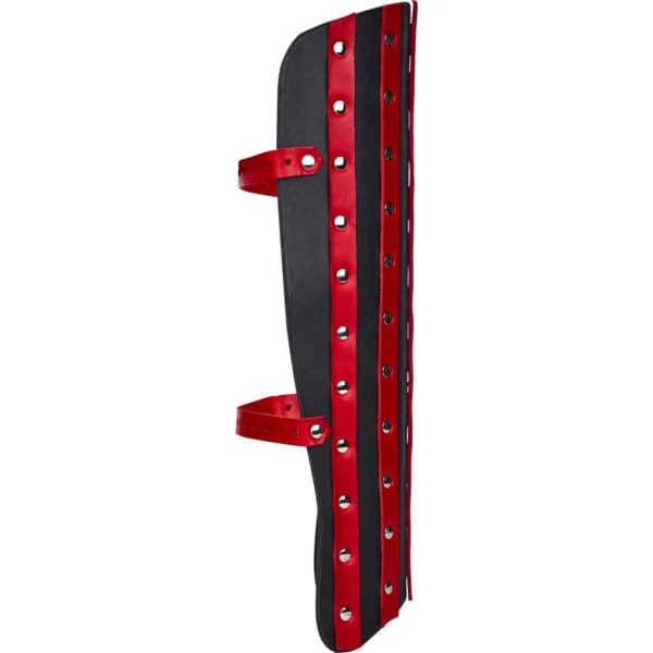 Banded Leather Greaves - 7/8 oz.