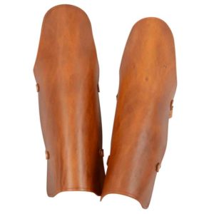 Leather Gladiator Greaves
