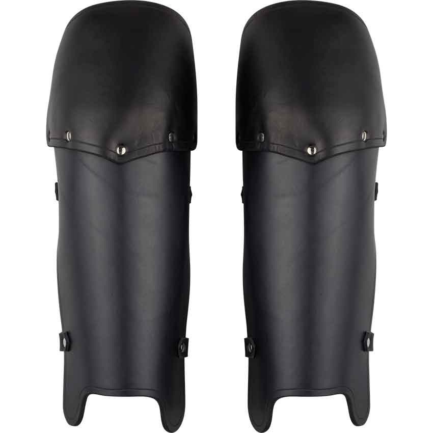 Molded Leather Greaves