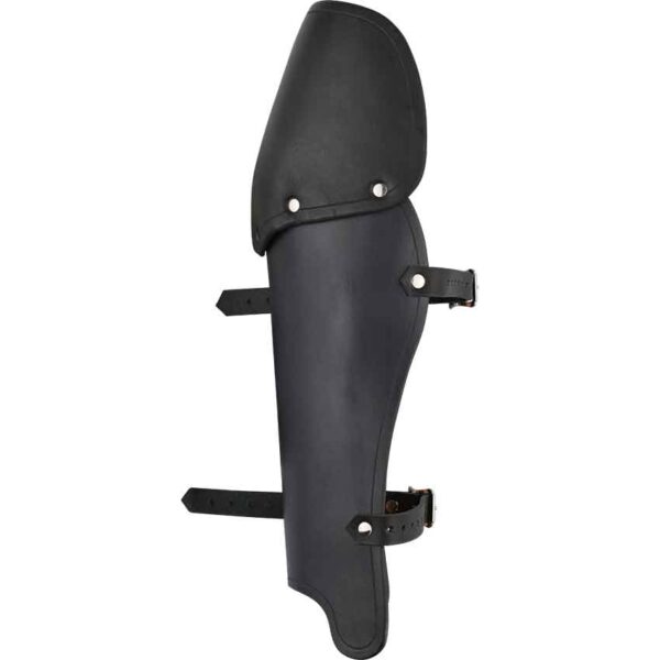 Molded Leather Greaves