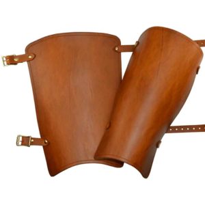 Simple Leather Greaves