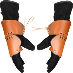 Warriors Leather Half Gauntlets