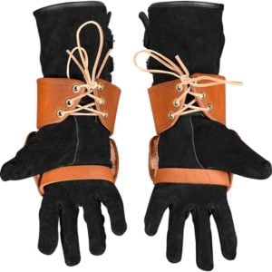 Warriors Leather Half Gauntlets