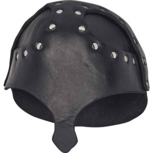 Leather Helm with Nasal Guard