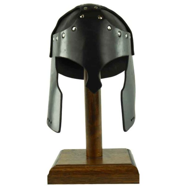 Leather Greek Helmet