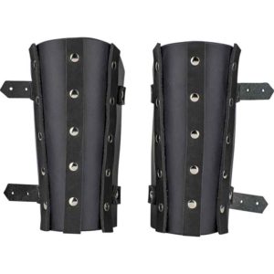 Banded Leather Arm Bracers