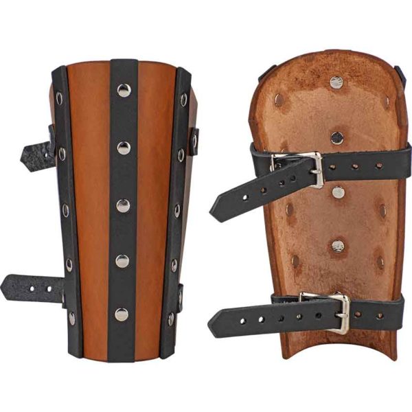 Banded Leather Arm Bracers