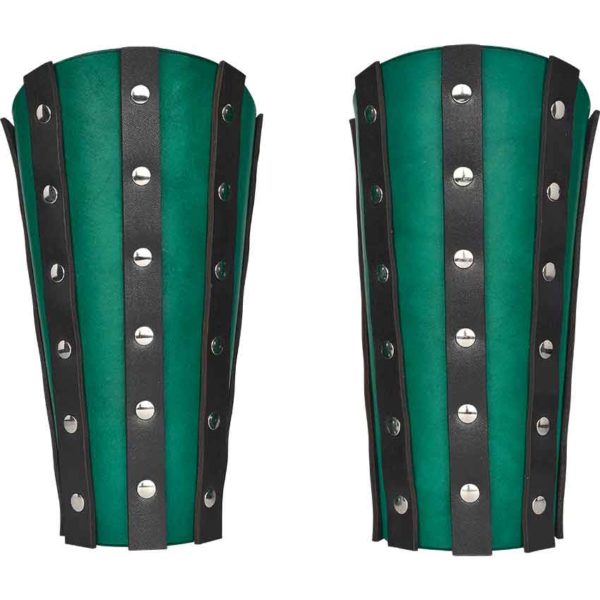 Banded Leather Arm Bracers