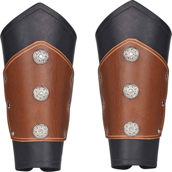 Deluxe Celtic Leather Arm Bracers