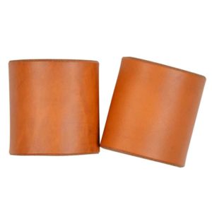 Plain Leather Wrist Cuffs