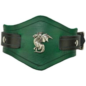 Winged Dragon Leather Wrist Cuffs