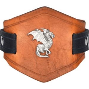 Winged Dragon Leather Wrist Cuffs