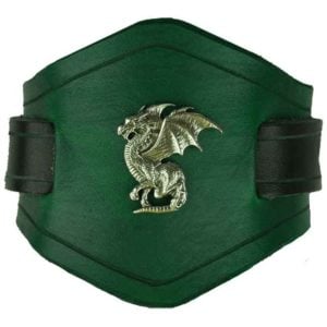 Winged Dragon Leather Wrist Cuffs