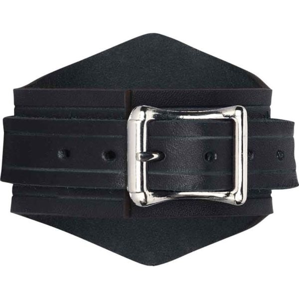 Fleur de Lis Leather Wrist Cuffs