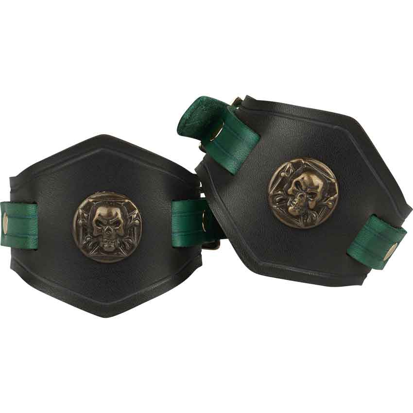 Pirates Leather Wrist Cuffs
