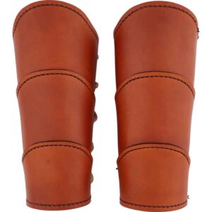 Classic Warrior Leather Arm Bracers