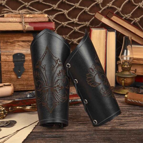 Pirate's Fleur de Lis Arm Bracers