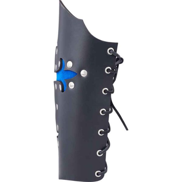 Gothic Cross Leather Arm Bracers