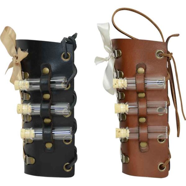 Ladies Steampunk Bracer with Vials