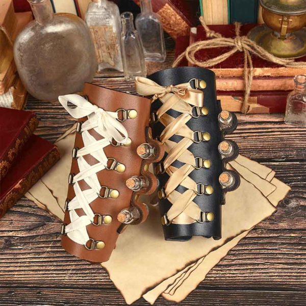 Ladies Steampunk Bracer with Vials