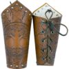 Tree of Life Leather Arm Bracers