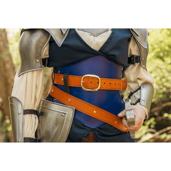 Side Lacing Leather Waist Cincher