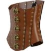 Clasped Leather Steampunk Corset